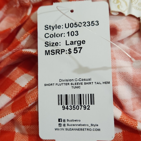 New Weekend Suzanne Betro Dress Womens Lrg Short Red White Check Stretch Jersey - Picture 6 of 7